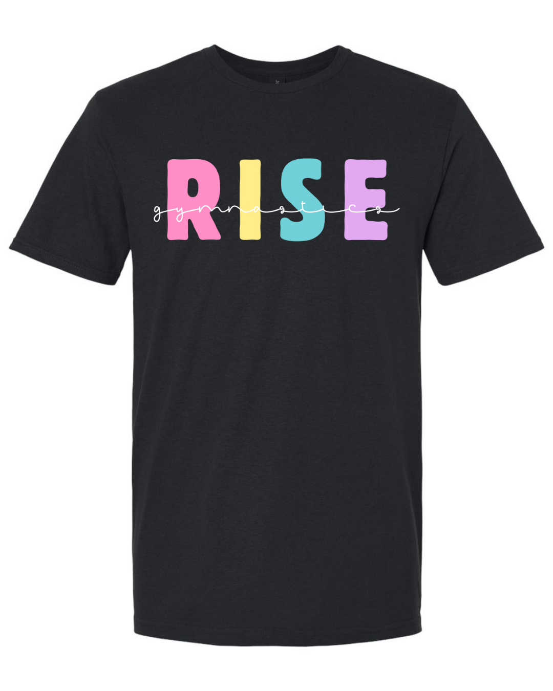 Rise Rainbow Gymnastics T-shirt Gildan Brand (Youth and Adult)