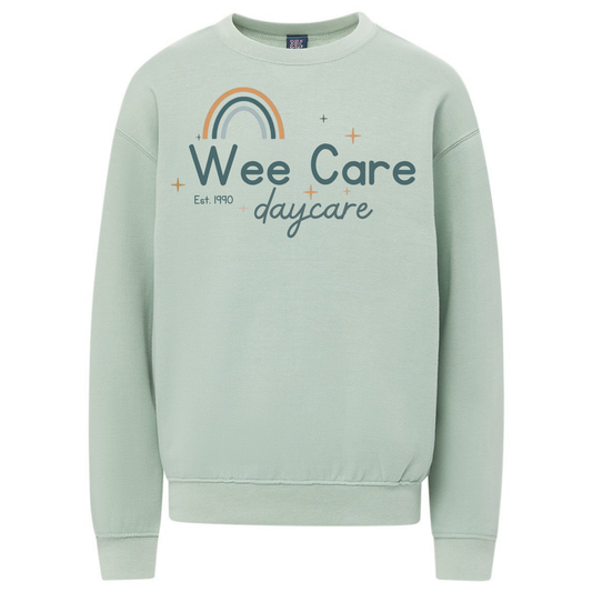 Wee Care Daycare Rainbow MV sport Crewneck
