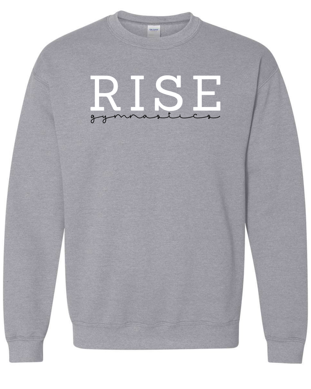 Rise Gymnastics Sweatshirts Gildan Brand (Crewnecks and Hoodies)